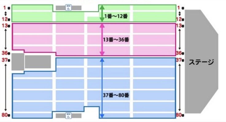 矢沢永吉 LIVE TOUR2024 座席表