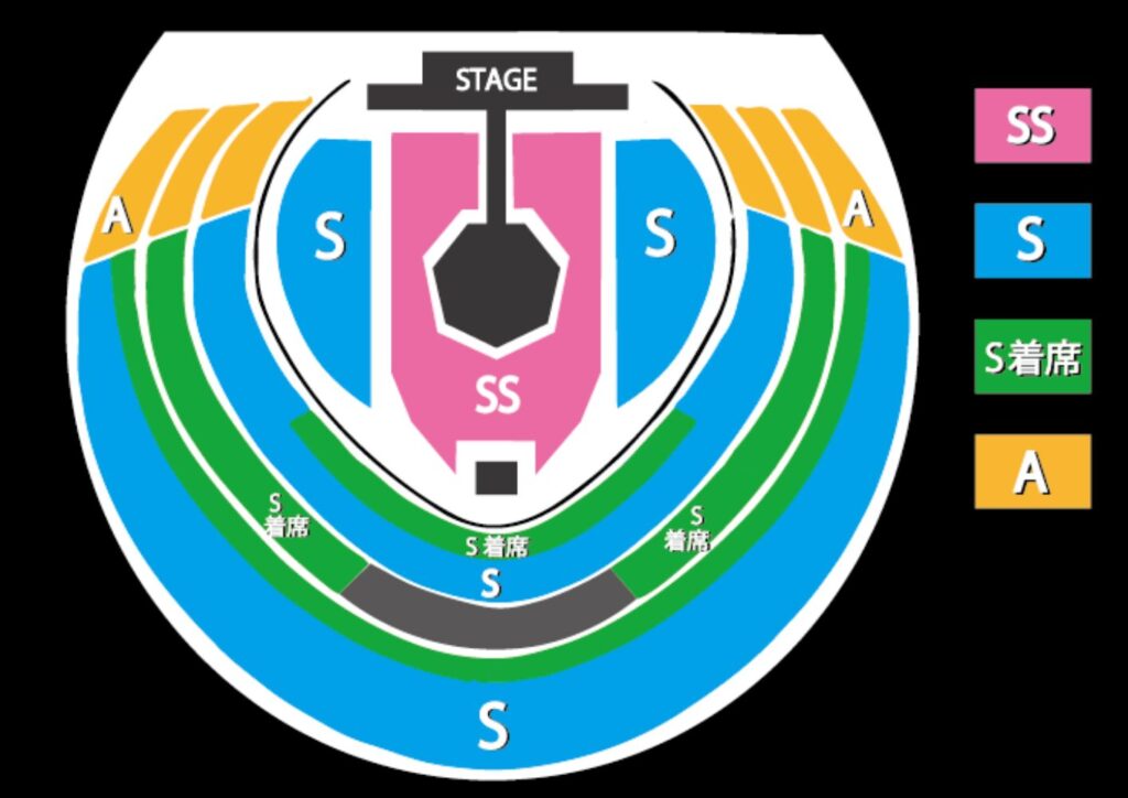 BE:FIRST ドームライブ2024-2025 座席表