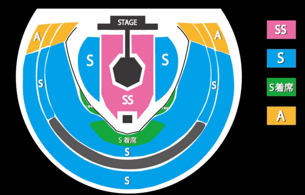 BE:FIRST ドームライブ2024-2025 座席表